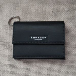 Kate Spade satin change purse and key ring